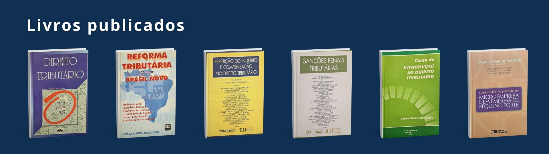 Livros Direito Tributário Cairon Santos